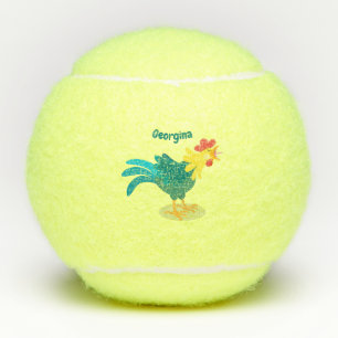 Een grappige illustratie van de cartoon van de kra tennisballen