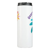 Een grappige illustratie van de cartoon van de kra thermosbeker (Achterkant)