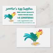 Een grappige illustratie van de cartoon van de kra visitekaartje (Voorkant / Achterkant)