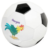 Een grappige illustratie van de cartoon van de kra voetbal (Drie kwart)