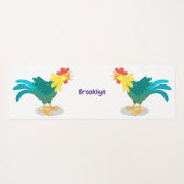 Een grappige illustratie van de cartoon van de kra yogamat (Achterkant (horizontaal))