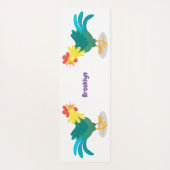 Een grappige illustratie van de cartoon van de kra yogamat (Achterkant)