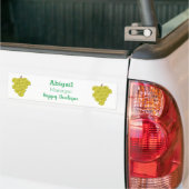 Een grappige illustratie van de cartoon van druive bumpersticker (Op Truck)