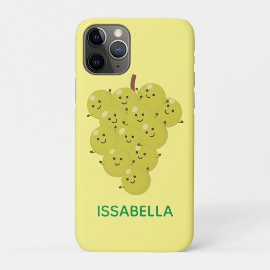 Een grappige illustratie van de cartoon van druive Case-Mate iPhone case (Achterkant)