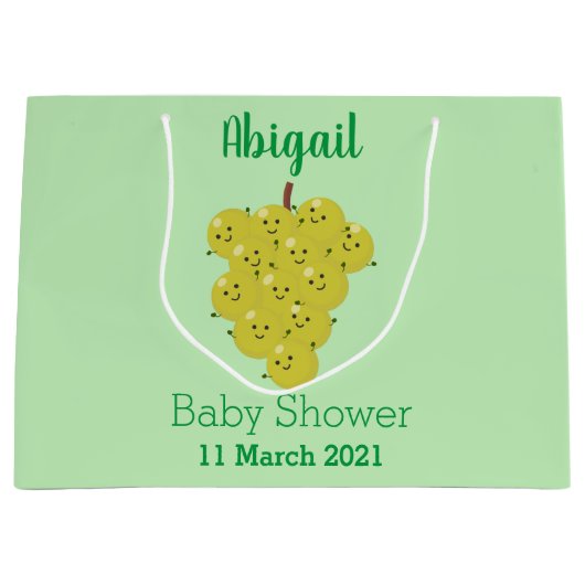 Een grappige illustratie van de cartoon van druive groot cadeauzakje (Voorkant)