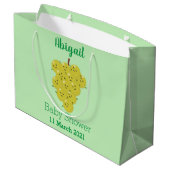 Een grappige illustratie van de cartoon van druive groot cadeauzakje (Achterkant Gekanteld)