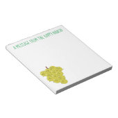 Een grappige illustratie van de cartoon van druive notitieblok (Schuin)