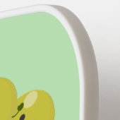 Een grappige illustratie van de cartoon van druive pickleball paddle (Links Detail)