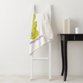 Een grappige illustratie van de cartoon van druive sherpa deken (In situ)