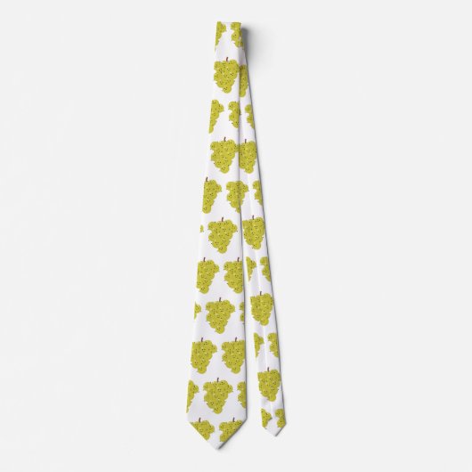 Een grappige illustratie van de cartoon van druive stropdas (Voorkant)