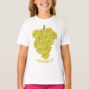 Een grappige illustratie van de cartoon van druive t-shirt