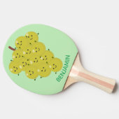 Een grappige illustratie van de cartoon van druive tafeltennisbatje (Zijkant)