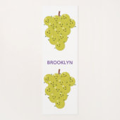 Een grappige illustratie van de cartoon van druive yogamat (Achterkant)