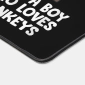 Een grappige jongen die van ezels houdt bureaumat (Hoek)