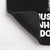 Een grappige jongen die van ezels houdt muismat (Hoek)