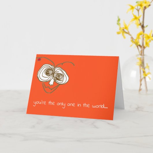 Een grappige kaart die zegt dat je speciaal bent e (Gele Bloem)