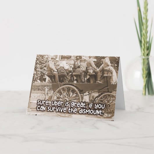 Een grappige  kaart - kun je overleven? (Voorkant)