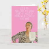 Een grappige kaart met gezondheids tips. (Gele Bloem)