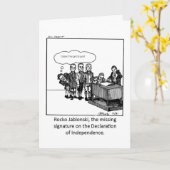 Een grappige kaart voor 4 juli! (Gele Bloem)