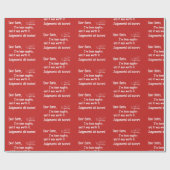 Een grappige kerstbrief aan de Kerstman... ik ben  Cadeaupapier (Vlak)