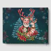 Een grappige kerstillustratie, gastenboek (Achterkant)