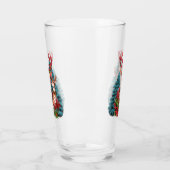 Een grappige kerstillustratie, glas (Links)