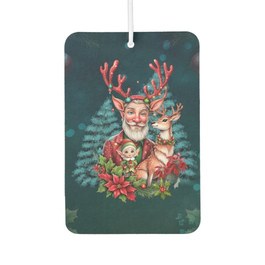 Een grappige kerstillustratie, luchtverfrisser (Voorkant)