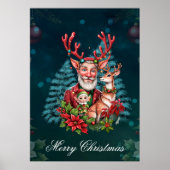 Een grappige kerstillustratie, poster (Voorkant)