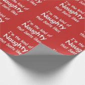 Een grappige Kerstmis die ik de stoute kerstman le Cadeaupapier (Hoek)