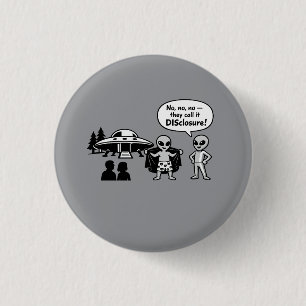 Een grappige kijk op de Disclosure-beweging Ronde Button 3,2 Cm