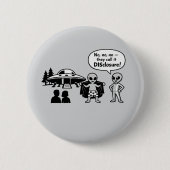 Een grappige kijk op de Disclosure-beweging Ronde Button 5,7 Cm (Voorkant)