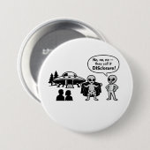 Een grappige kijk op de Disclosure-beweging Ronde Button 7,6 Cm (Voorkant /achterkant)