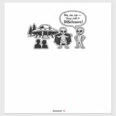 Een grappige kijk op de Disclosure-beweging Sticker (Vel)
