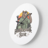 Een grappige legpuzzel met een cartoon beer grote klok (Hoek)