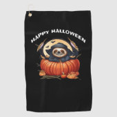 Een grappige luiaard vieren Halloween Essential T- Golfhanddoek (Voorkant)