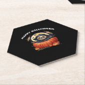 Een grappige luiaard vieren Halloween Essential T- Kartonnen Onderzetters (Schuin)
