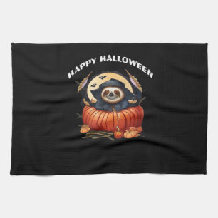 Een grappige luiaard vieren Halloween Essential T- Theedoek