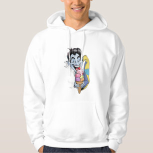 Een grappige, niet-zo-enge vampier die ijs eet. hoodie