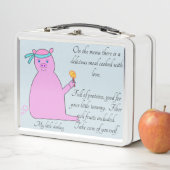 Een grappige Ninja cartoon die met een lolly zit. (In situ)