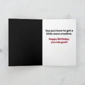 Een grappige oude geit kan nog steeds zijn eigen g kaart (Binnen)