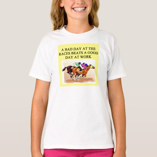 een grappige paardenwedstrijd t-shirt (Voorkant)