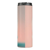 Een grappige pop op een wolk thermosbeker (Achterkant)