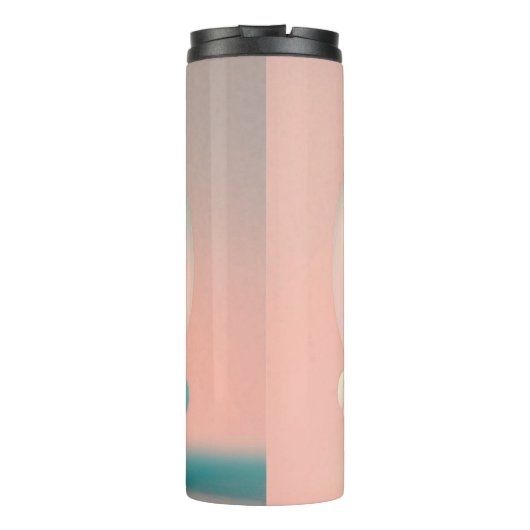 Een grappige pop op een wolk thermosbeker (Achterkant)