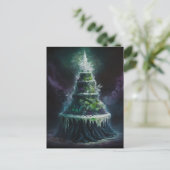 Een grappige rokerige wiet taart briefkaart (Staand voorkant)