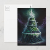 Een grappige rokerige wiet taart briefkaart (Voorkant / Achterkant)