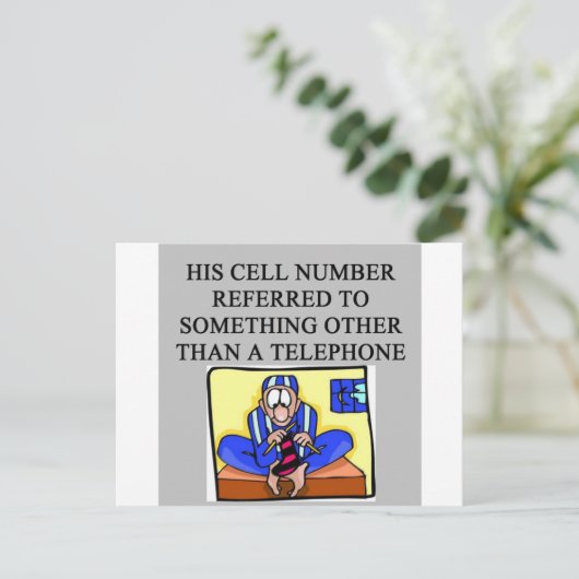 een grappige scheiding briefkaart (Staand voorkant)