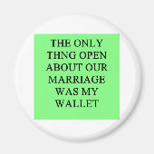 Een grappige scheidingsgrap voor mannen magneet (Voorkant)