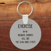 Een grappige sleutelketen voor echte fitnessliefhe sleutelhanger (Voorkant)