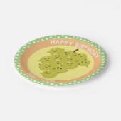 Een grappige stelletje druiven reünie cartoon papieren bordje (Gekanteld)