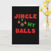 Een grappige, stoute kerstkaart voor hem kaart (Gele Bloem)